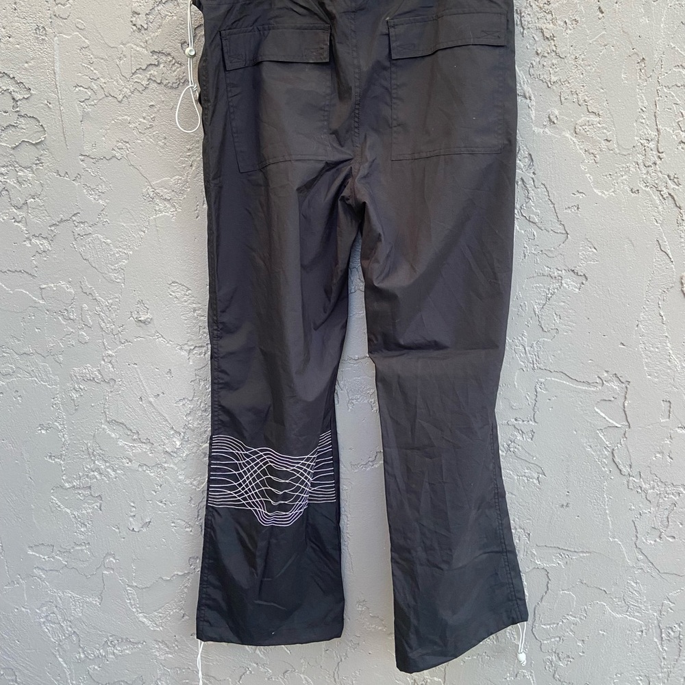 Nike Vintage Women's Pants Bungee Cords Casual Pants Black Sportswear Size M Y2K